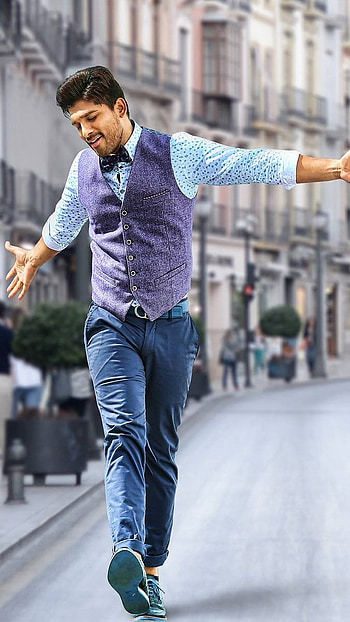 Allu Arjun Pushpa, Foreign City, Background HD phone wallpaper