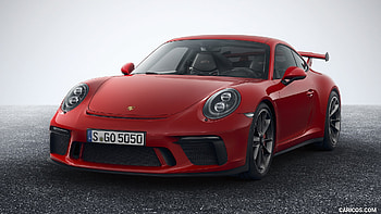 2018 Porsche 911 GT3, Car, Sports, Red, 911, GT3, Porsche HD wallpaper