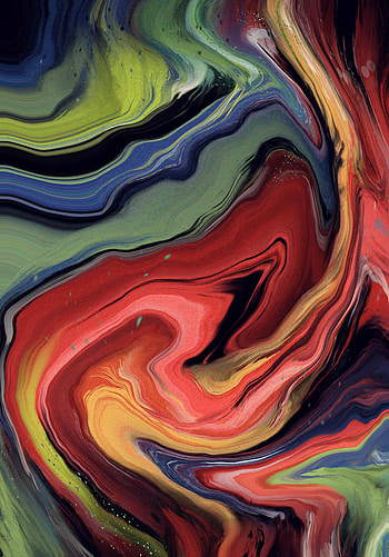 Abstract, Divorces, Paint, Fluid Art, Distortion HD phone wallpaper