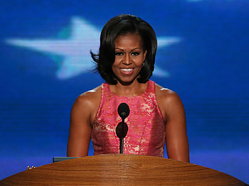 2012 Democratic National Convention, Michelle Obama HD wallpaper