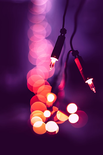 Lights, Dark, Glare, Garland, Bokeh, Boquet, Light Bulbs HD phone wallpaper