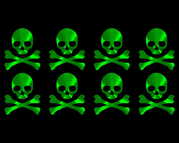 Skulls Green, black, green, skull, labrano, gizzzi, skulls HD wallpaper