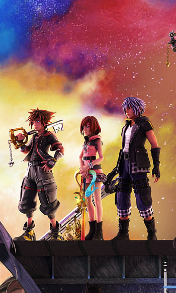 Sora, Riku and Kairi, Kingdom Hearts HD phone wallpaper