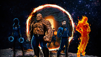 Fantastic Four, , Dynamic illustrations, Superhero team HD wallpaper