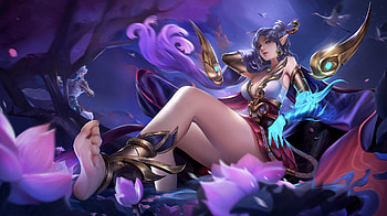 Fantasy girl, linh phuong, purple, blue, frumusete, pink, fantasy, girl HD wallpaper