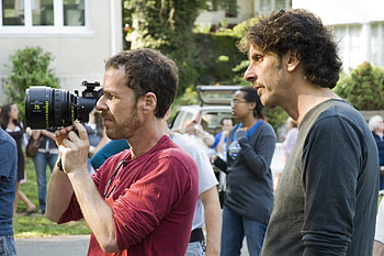 Directors, Ethan Coen, Joel Coen, Set of Burn After Reading HD wallpaper