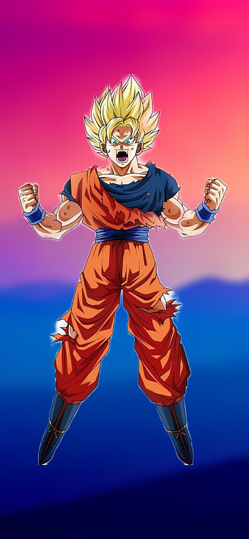 Goku Ssj 2, rubio, pelo HD phone wallpaper