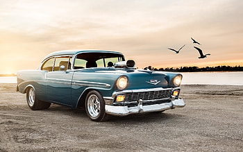 Chevrolet Bel Air Sport Coupe, chevrolet, cars, vintage HD wallpaper