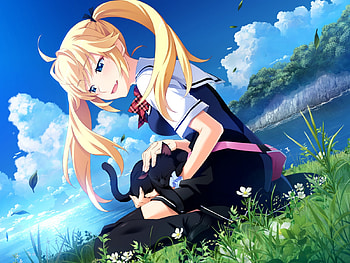 Matsushima Michiru, game, wall, cg art, girl, new, 2010, beauty, michiru HD wallpaper