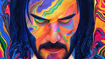 John Wick 3 Colorful Art, john-wick-3-parabellum, john-wick-3, john-wick-chapter-3, 2019-movies, movies HD wallpaper