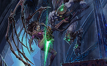 Starcraft , Stunning illustrations, Epic battles, Gaming artistry HD wallpaper