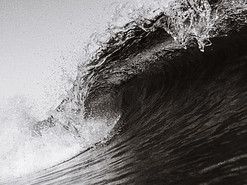 Comb, Water, Miscellanea, Miscellaneous, Spray, Bw, Chb, Wave, Swirling, Involute, Crest HD wallpaper