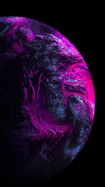 Space, planets, fluid, abstract HD phone wallpaper