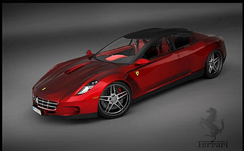 Ferrari Four Door Coupe, tuning, ferrari, car, concept HD wallpaper
