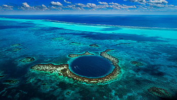 Planet Ocean movie, Great Blue Hole, Breathtaking scenes, Underwater exploration HD wallpaper