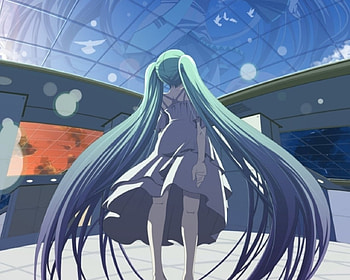 Towards the $tars, cute, miku, sky, vocaloid HD wallpaper