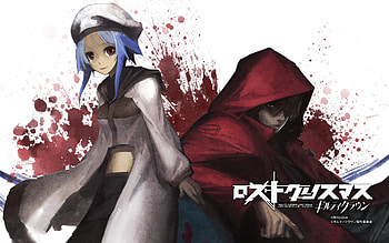 Guilty Crown: Lost Christmas, white, man, scrooge, cute, girl, beautiful, carol, crown, boy, lost, christmas, red, guilty, void, blood HD wallpaper