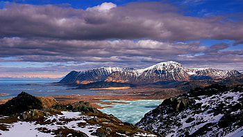 Landscape, Nature, Sky, Mountains, Clouds, Snow, Vertex, Tops HD wallpaper