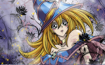 Yu-Gi Oh Dark Magician Girl Minitokyo HD wallpaper