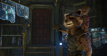 Baby Groot And Rocket Raccoon In Guardians of the Galaxy Vol 2, baby-groot, rocket-raccoon, movies, groot, guardians-of-the-galaxy-vol-2, guardians-of-the-galaxy, 2017-movies HD wallpaper