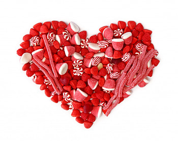 Sweet Heart, sweet, strawberry, love, yummy, heart, candy HD wallpaper