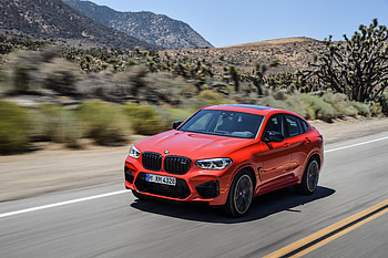 On-road, Red BMW X4 HD wallpaper