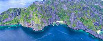 Stunning aerial view, El Nido Palawan, Philippines, Drone footage HD wallpaper