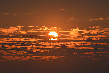 Sunset Under Clouds , sunset, clouds, nature HD wallpaper
