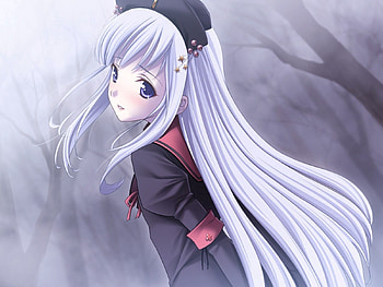 Anime, Girl, Stroll, Hair, Pretty HD wallpaper