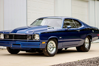 1974-Plymouth-Duster Pro Street, Mopar, 1974, Classic, Blue HD wallpaper