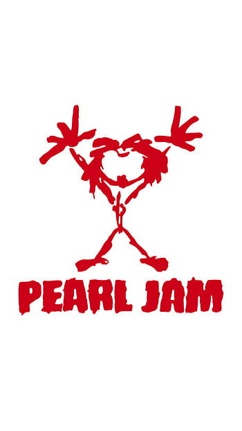 Pearl Jam, red, white HD phone wallpaper