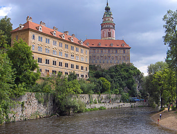 Castle and Palace of Cesky Krumlov, medieval, cesky krumlov, castle, palace HD wallpaper
