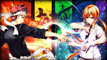 Food Wars, wars, food, battle, chef HD wallpaper
