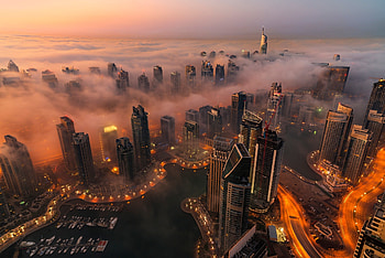 Dubai Skyline, Dubai , World , Astonishing visuals HD wallpaper