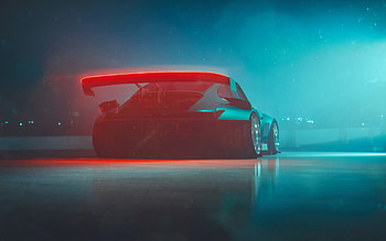 Porsche Digital Art, porsche, cars, digital-art, artstation HD wallpaper
