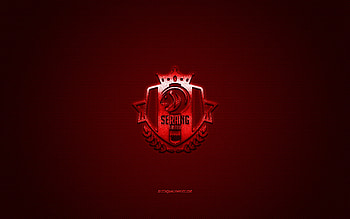 RFC Seraing, Belgium football club, Jupiler Pro League, red logo, red carbon fiber background, Belgian First Division A, football, Seraing, Belgium, RFC Seraing logo HD wallpaper