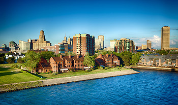 Buffalo skyline, Healthiest cities, New York, 2020 HD wallpaper