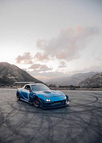 Mazda Rx-7, Drift, Mountains, Mazda, Cars, Car, Asphalt HD phone wallpaper