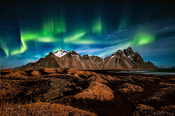 Northern-lights, mount, Northern, Sky, lights HD wallpaper