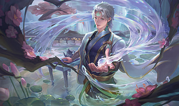 Fantasy man, blue, fantasy, man, luminos, qqlyt000201 HD wallpaper