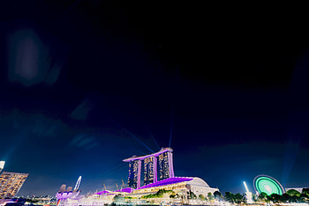 Cities, Night, Architecture, Horizon, Night City, City Lights, Illumination, Backlight HD wallpaper