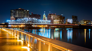 New Jersey, Travels, Newark city, Bridge over Passaic River HD wallpaper