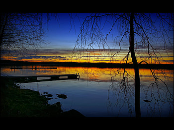single on lake, lake HD wallpaper