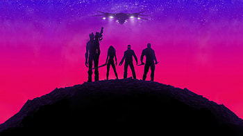 Guardians of the Galaxy, movie, neon lights, poster HD wallpaper