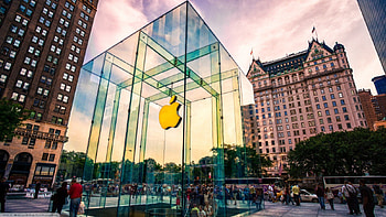 Apple Store, apple, store, computer, glass, logo, brand HD wallpaper