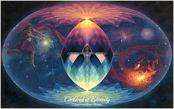 Children of Eternity, faerie, power, galaxy, chakra, dragon HD wallpaper