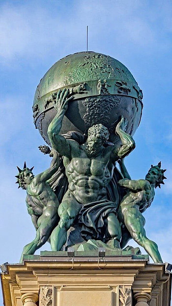 Atlas, Art, Monumento, monument, Arte, Escultura HD phone wallpaper