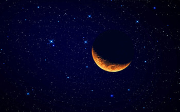 SPACE, sky, stars, moon HD wallpaper