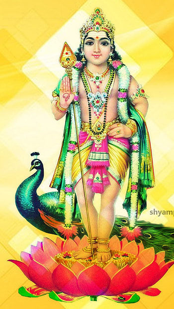 Murugan Vinayagar, Lord Murugan, Painting HD phone wallpaper