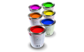 Colors, colorful, oil, paints, tin HD wallpaper